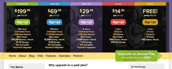 wufoo-pricing-plan